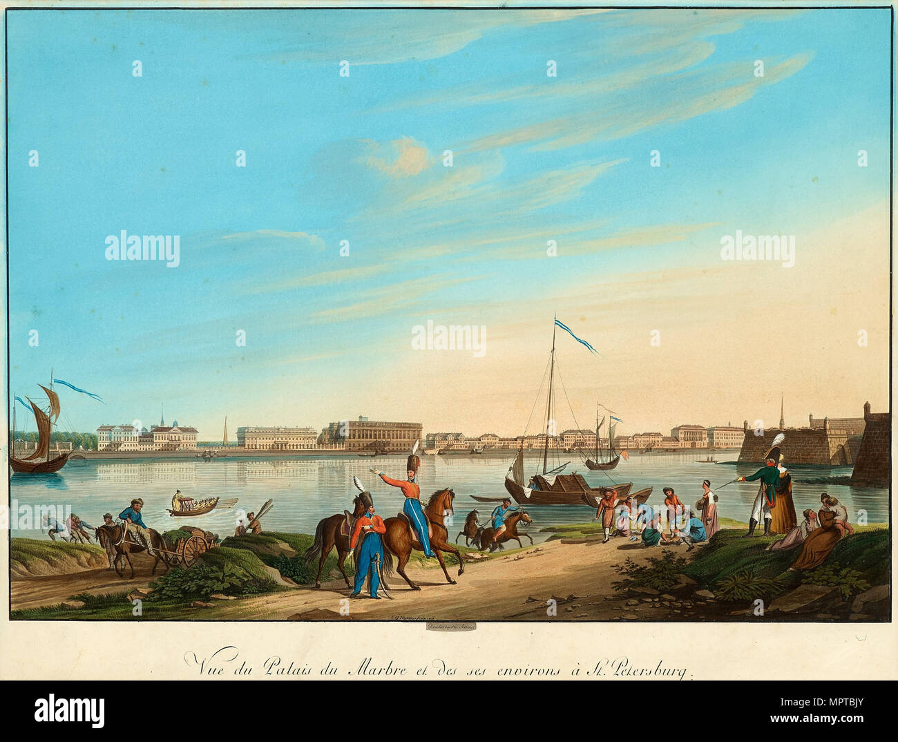 Vista del Palazzo di Marmo di San Pietroburgo. Foto Stock