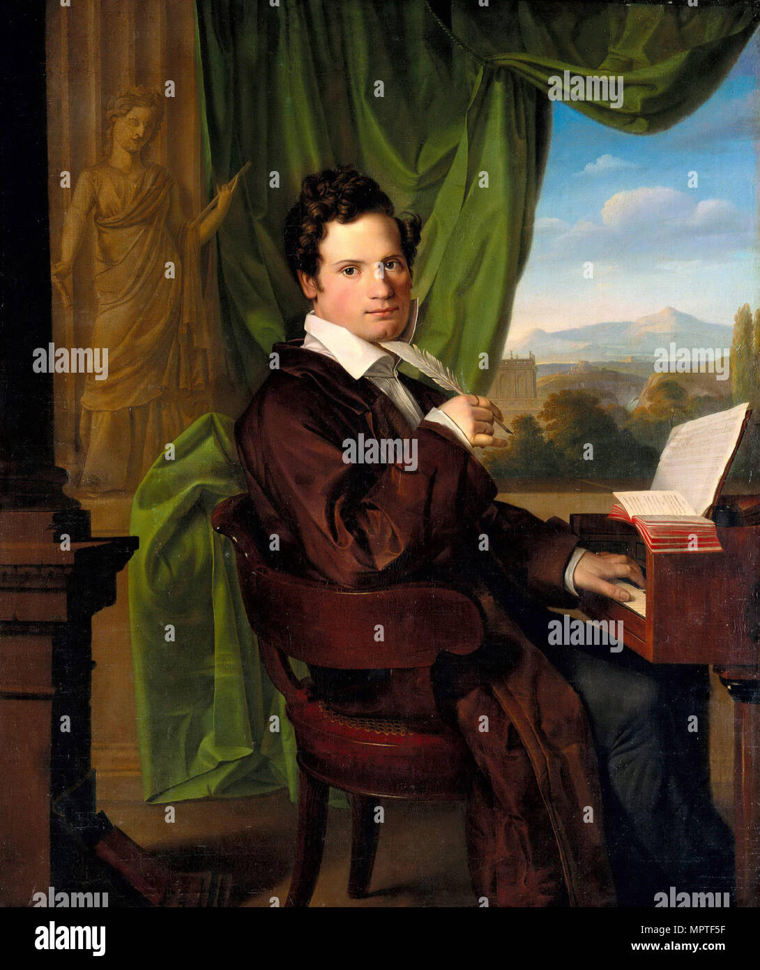 Ritratto del compositore Heinrich Maria Schmidt, 1835. Foto Stock