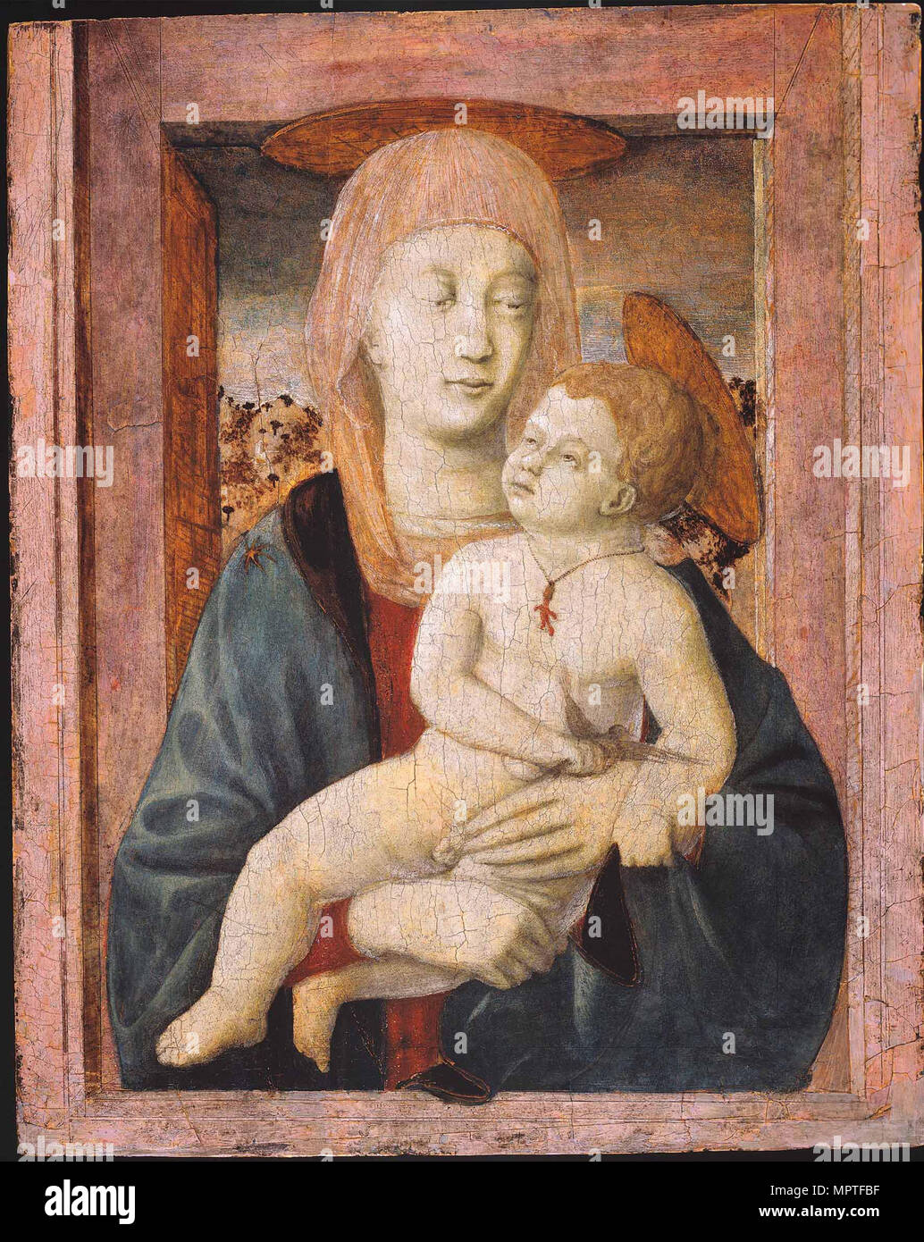 La Vergine e il bambino, 1435-1438. Foto Stock