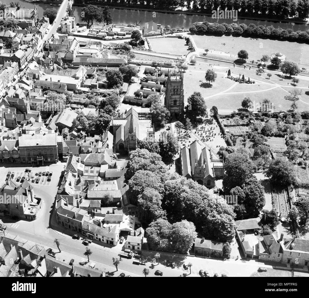 Evesham, Worcestershire, 1947. Artista: Aerofilms. Foto Stock