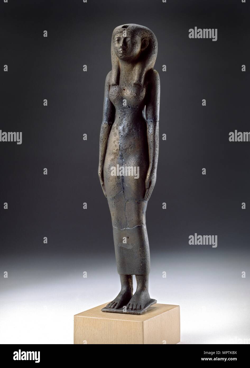 La figura della dea Iside, periodo di Napata, (c900 BC-c300 BC). Artista: sconosciuto. Foto Stock