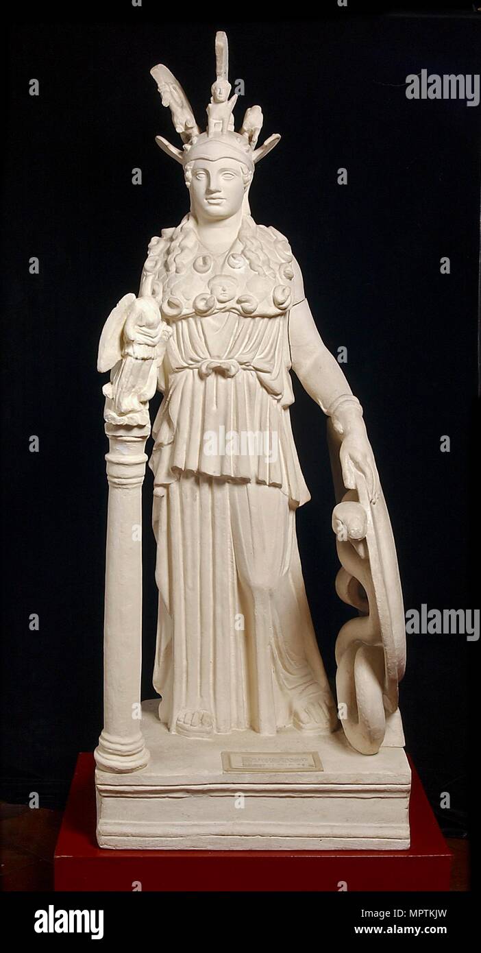 Varvakeion Athena, da Atene, 2° secolo. Artista: sconosciuto. Foto Stock