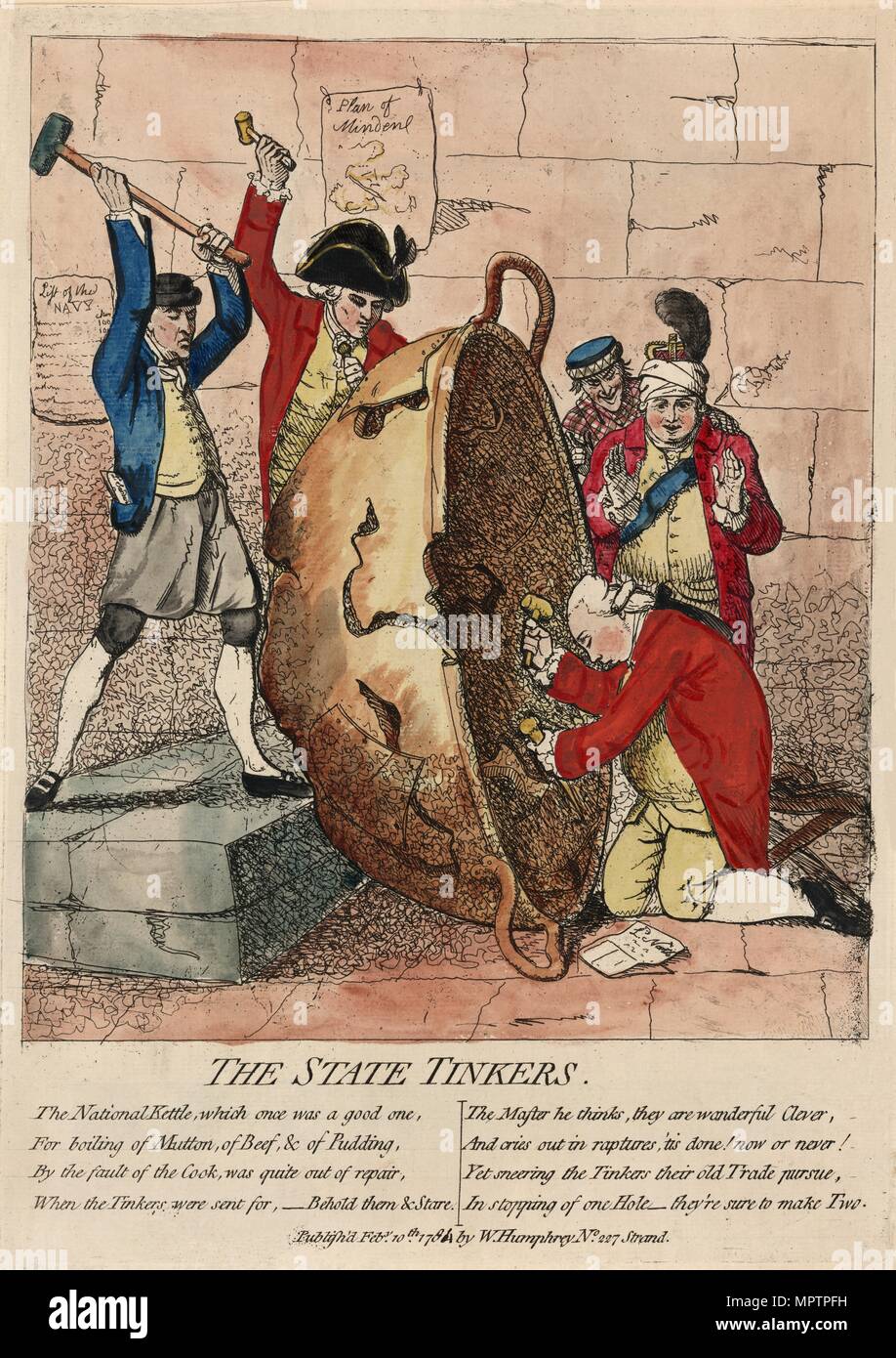 Lo stato tinkers, 1780. Foto Stock