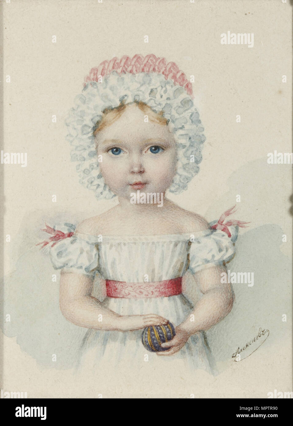 Ritratto della Granduchessa Maria Nikolaevna della Russia (1819-1876). Foto Stock