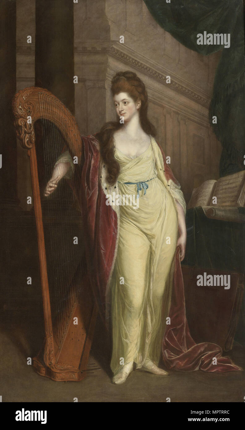 Ritratto di Elisabetta, la Baronessa Craven (1750-1828), più tardi Margravine di Brandenburg-Ansbach. Foto Stock