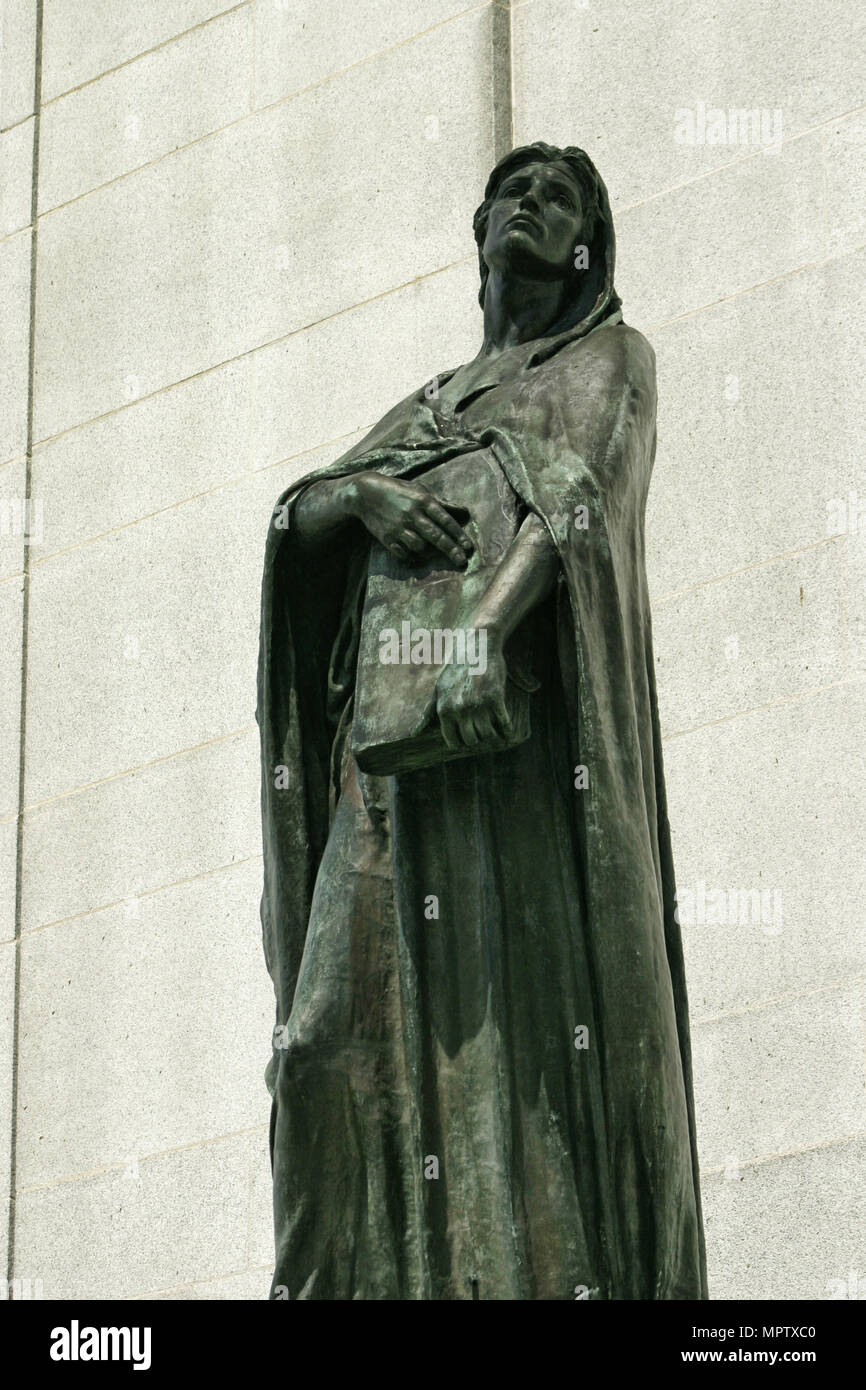 Statua di verità Veritas corte suprema Ottawa Ontario Canada Capitale Nazionale Foto Stock