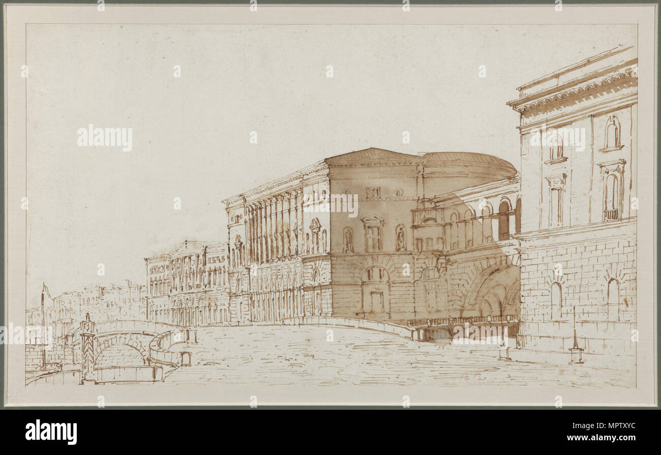 Il Teatro Hermitage di San Pietroburgo. Foto Stock