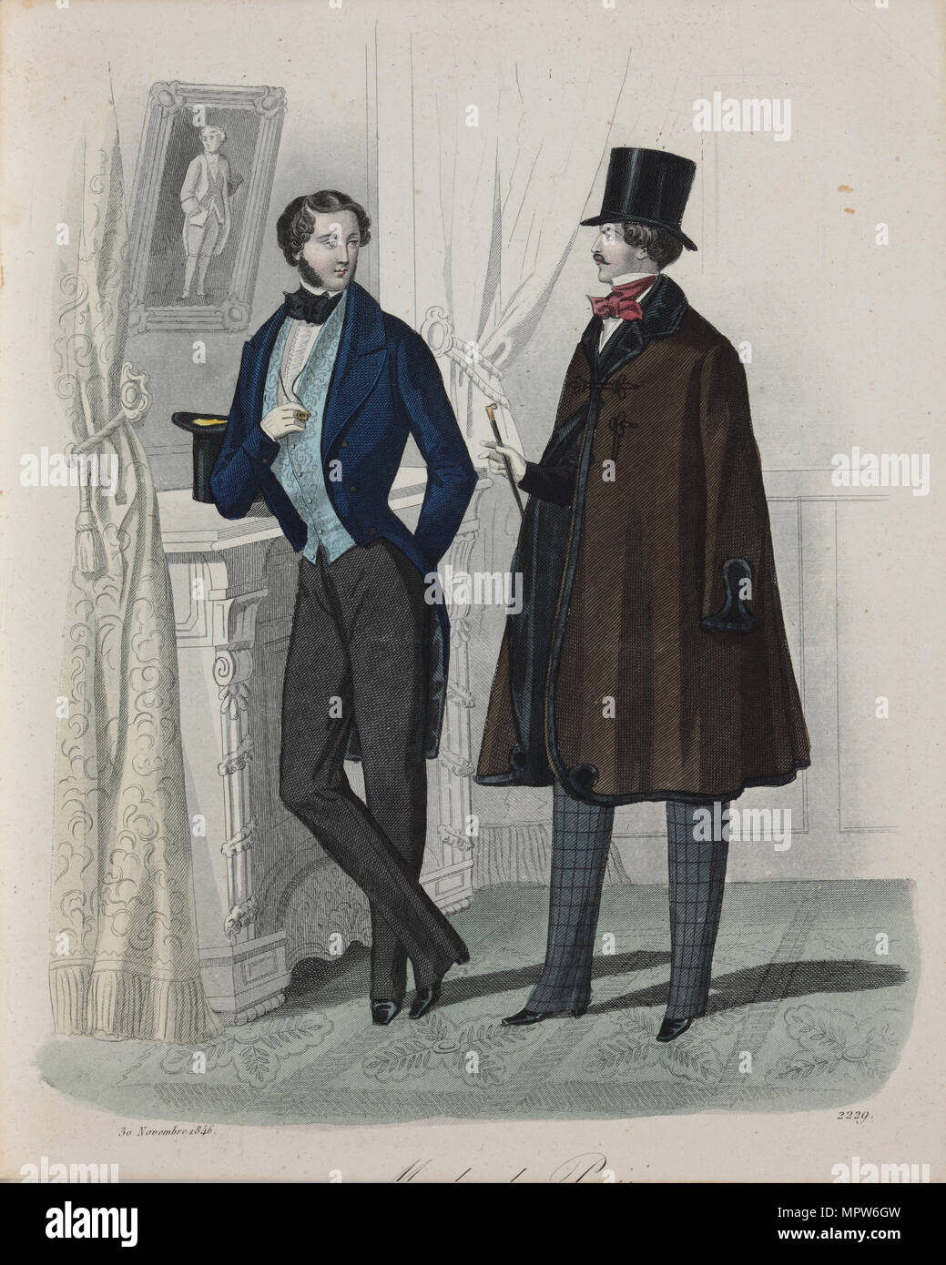 Signori della Moda 1846, 1846. Foto Stock