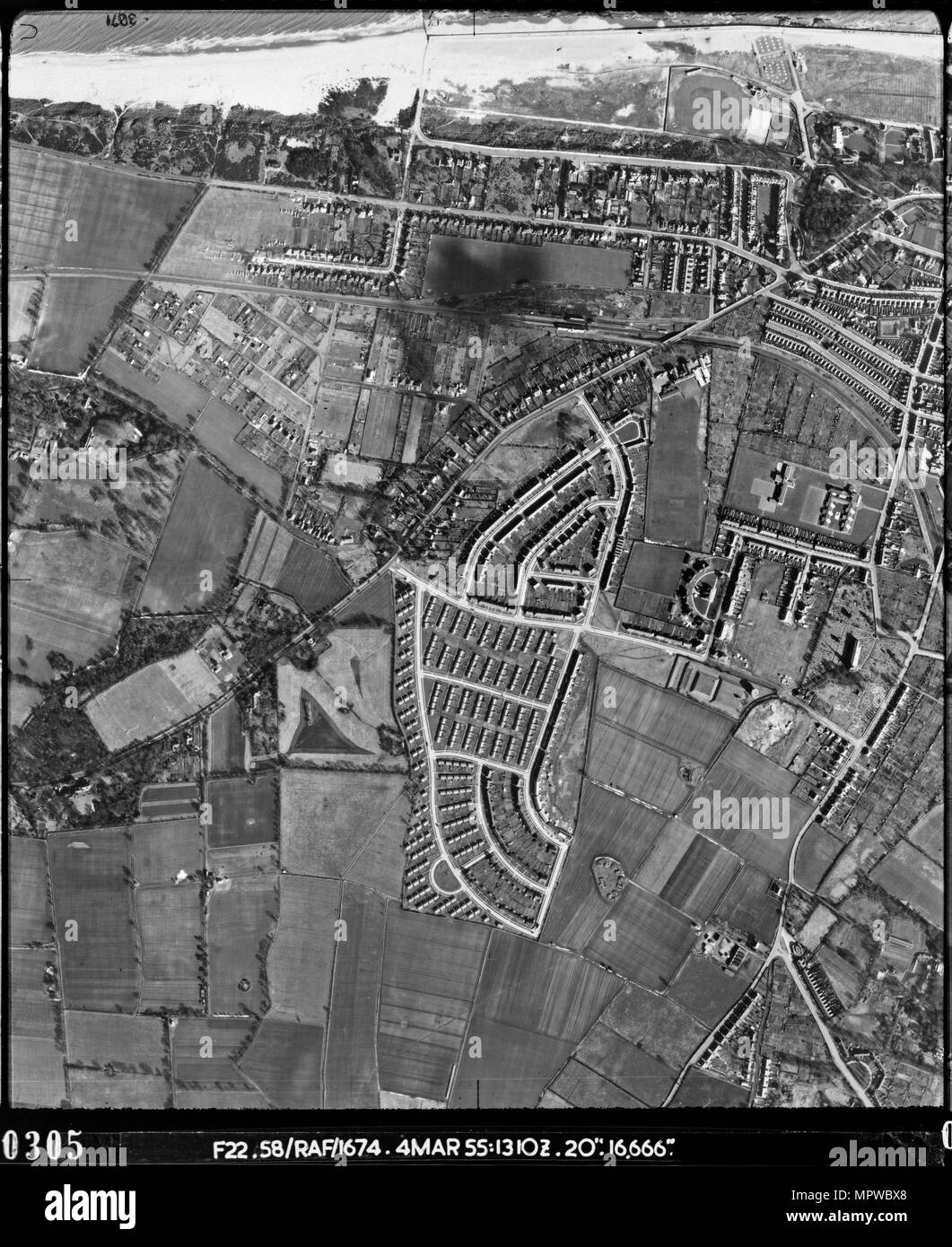 Lowestoft, Sufolk, marzo 1955. Artista: RAF fotografo. Foto Stock