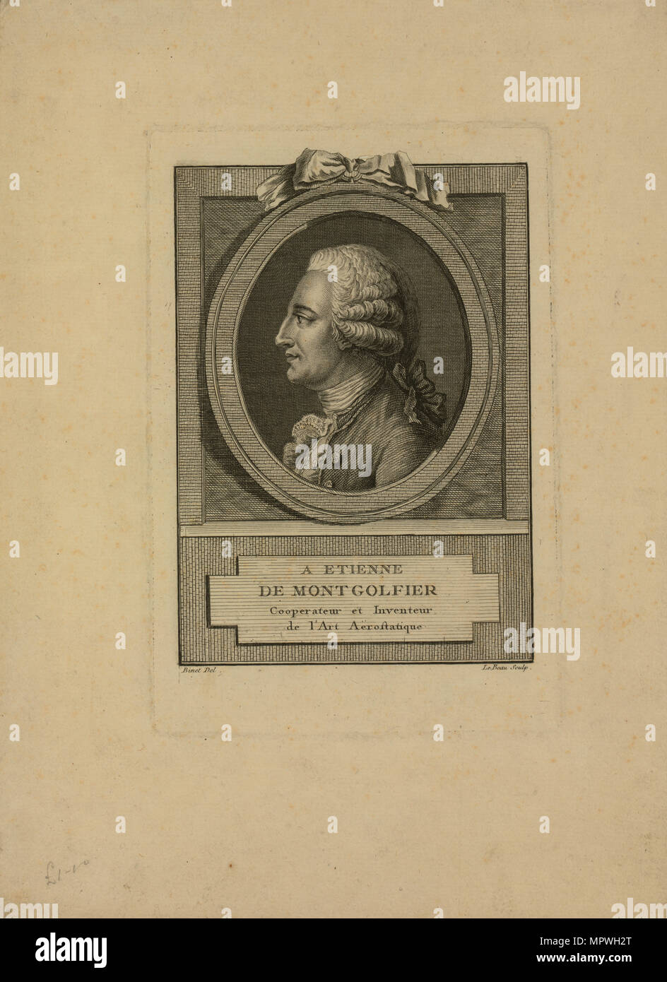 Jacques-Étienne Montgolfier (1745-1799), 1790s. Foto Stock