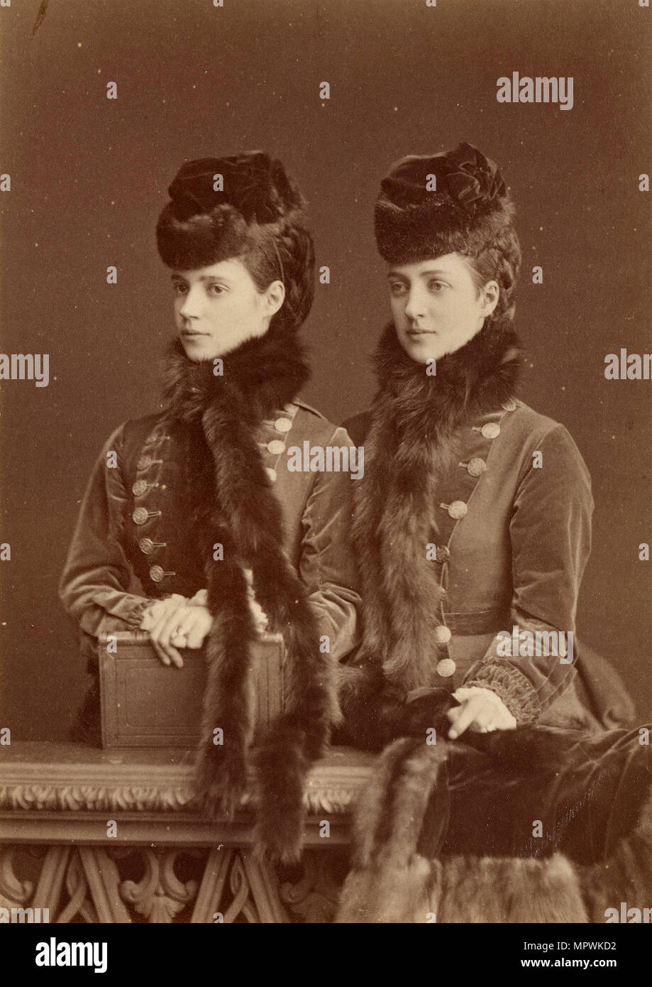 Tsesarevna Maria Feodorovna (1847-1928), più tardi imperatrice di Russia e la Principessa di Galles (1844-19 Foto Stock