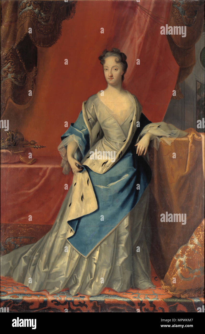 Ritratto di Ulrika Eleonora (1688-1741), Regina di Svezia. Foto Stock