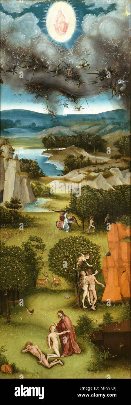Il Giudizio Finale. Altare alato dopo Hieronymus Bosch, 1521-1525 ca. Foto Stock