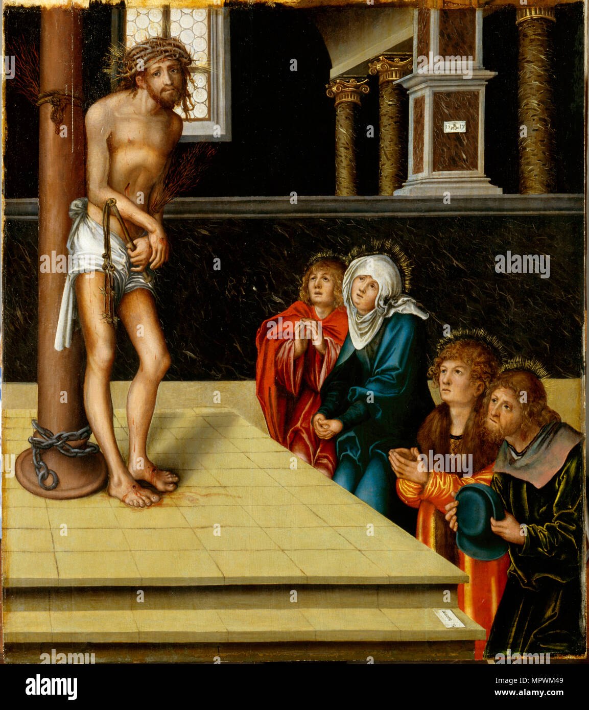 Cristo come l uomo dei dolori alla colonna dopo la flagellazione, 1515. Foto Stock