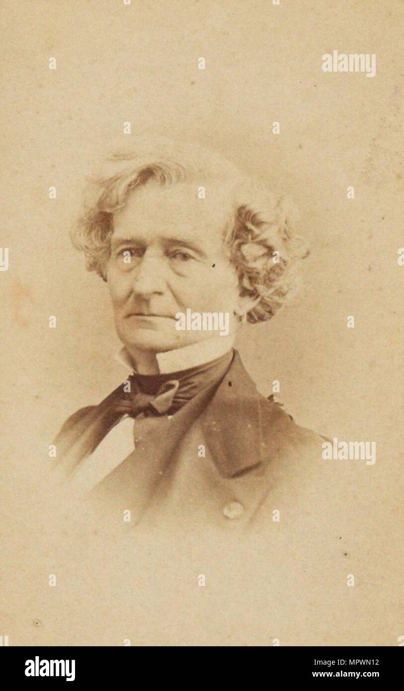 Ritratto del compositore Hector Berlioz (1803-1869). Foto Stock