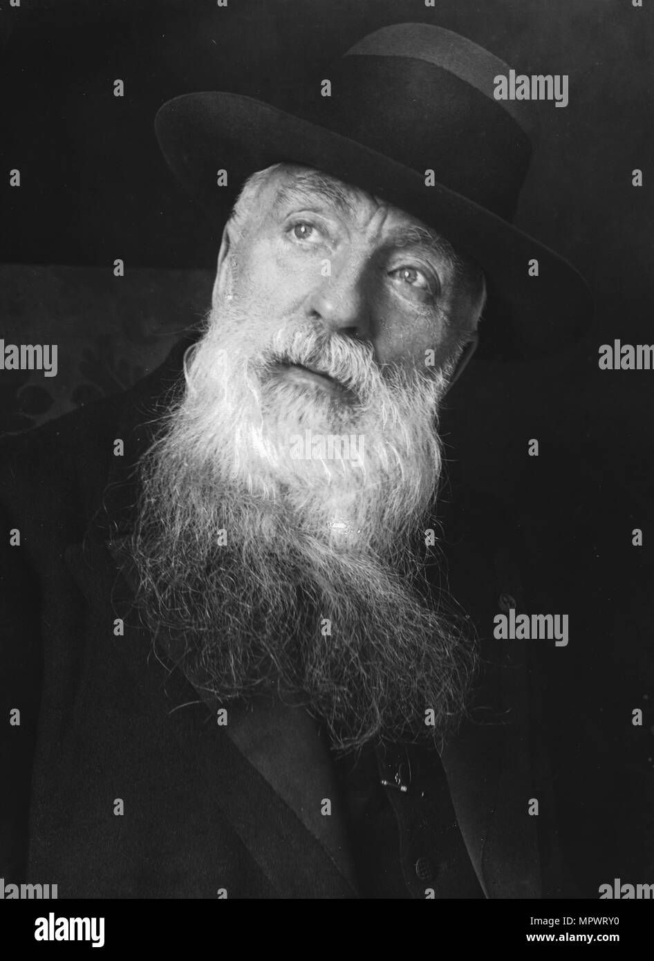 Ritratto di Auguste Rodin (1840-1917), tra il 1912 e il 1917. Foto Stock
