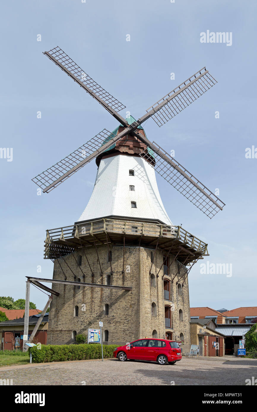 Smock mill Amanda, Kappeln, Schlei, Schleswig-Holstein, Germania Foto Stock