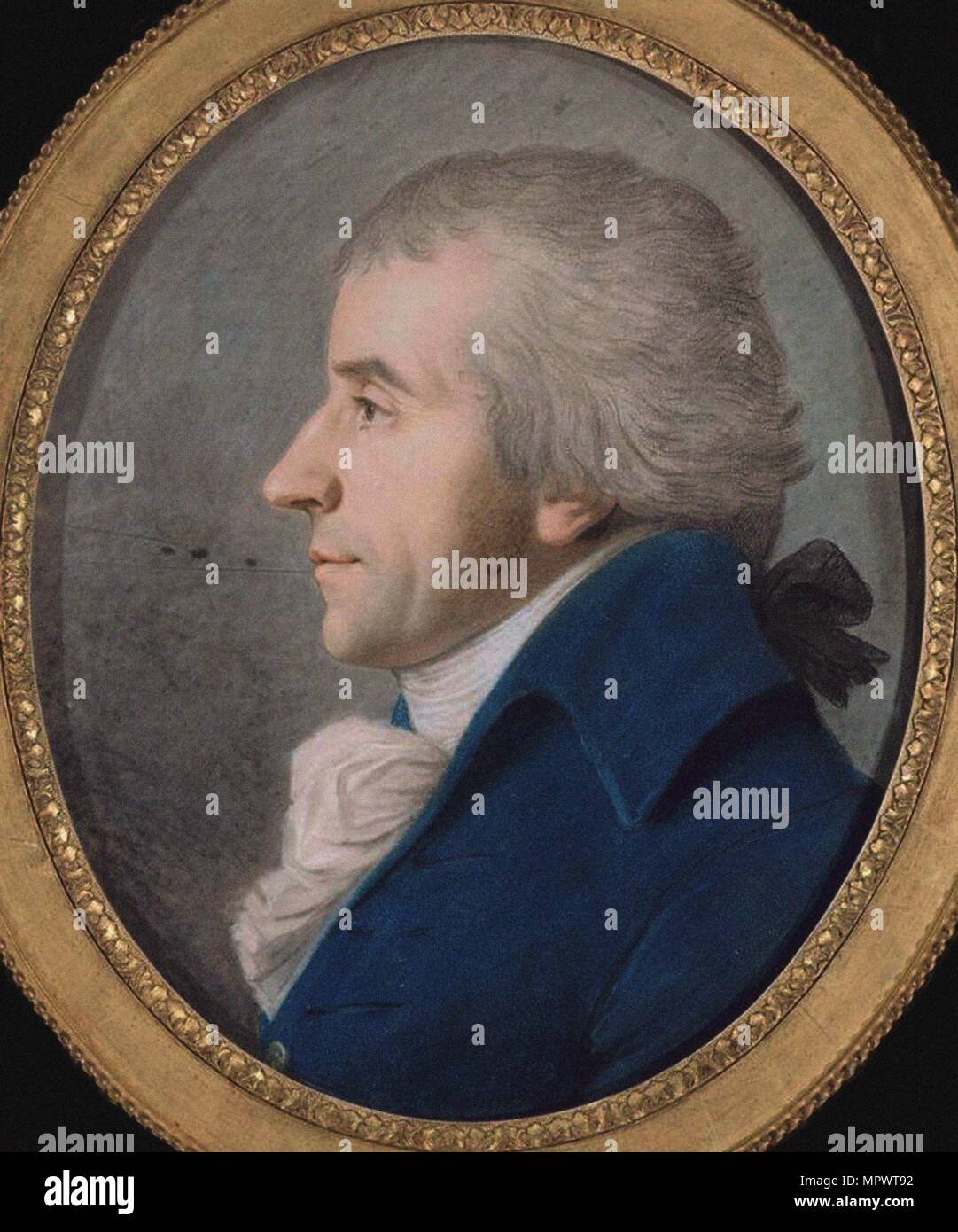 Ritratto di Jacques-Pierre Brissot de Warville (1754 - 1793), 1792. Foto Stock