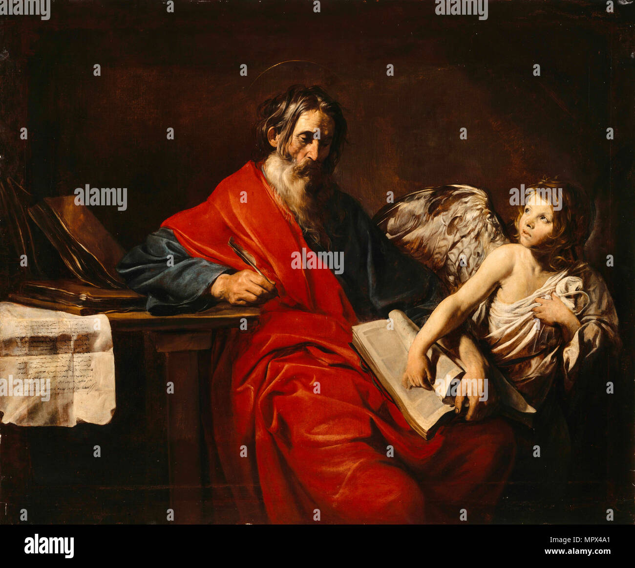 San Matteo Evangelista, 1624-1625 ca. Foto Stock
