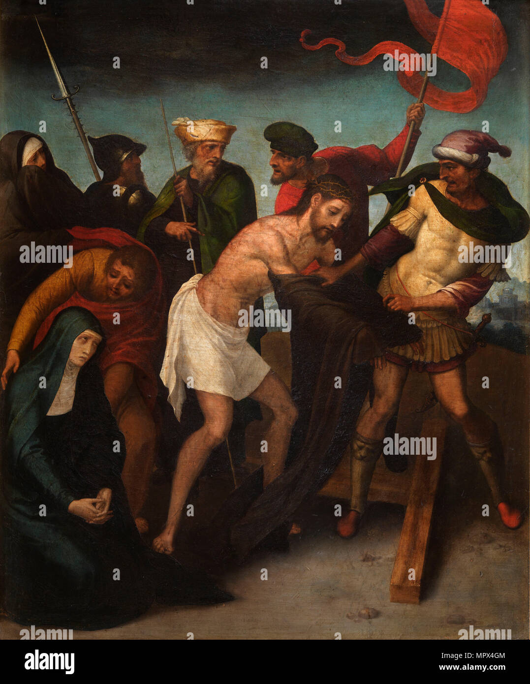 Il Disrobing di Cristo (El Expolio), ca 1545. Foto Stock