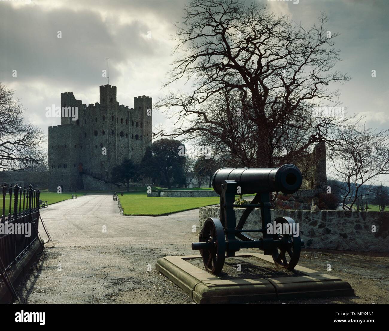 Rochester Castle, Kent, tardo ventesimo o inizio del XXI secolo. Artista: sconosciuto. Foto Stock