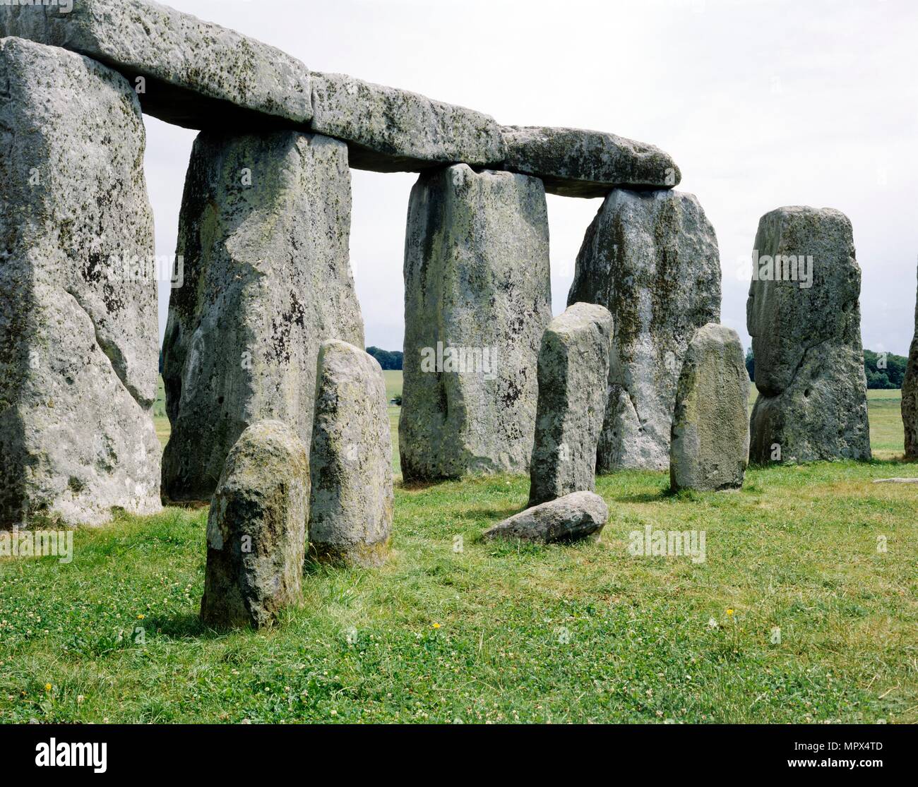Stonehenge, Wiltshire. Artista: sconosciuto. Foto Stock