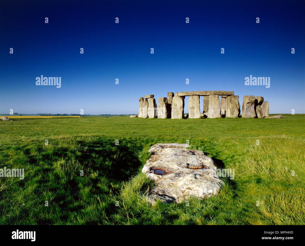 Stonehenge, Wiltshire. Artista: Storico Inghilterra fotografo personale. Foto Stock