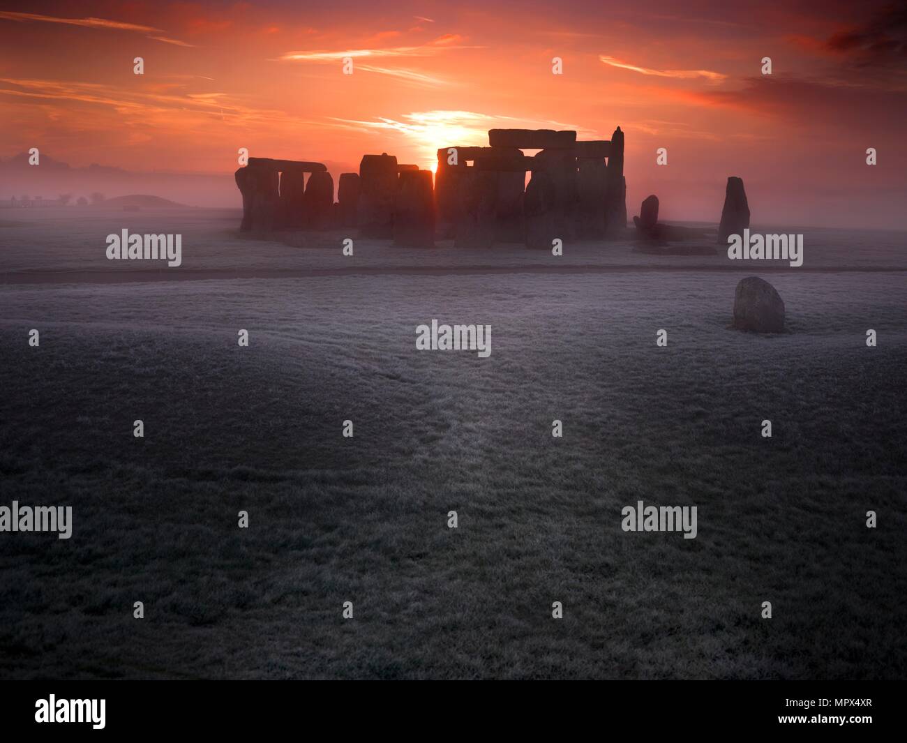 Stonehenge, Wiltshire, 2007. Artista: Storico Inghilterra fotografo personale. Foto Stock