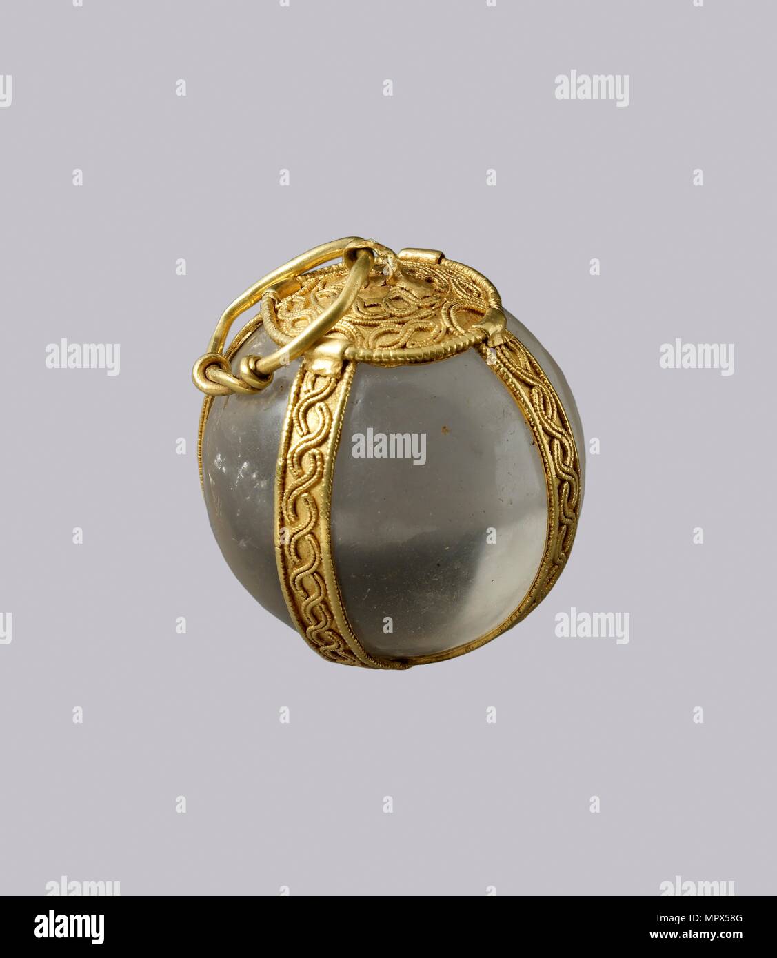 La fibbia, periodo di migrazione (Europa), 400-800. Artista: sconosciuto. Foto Stock