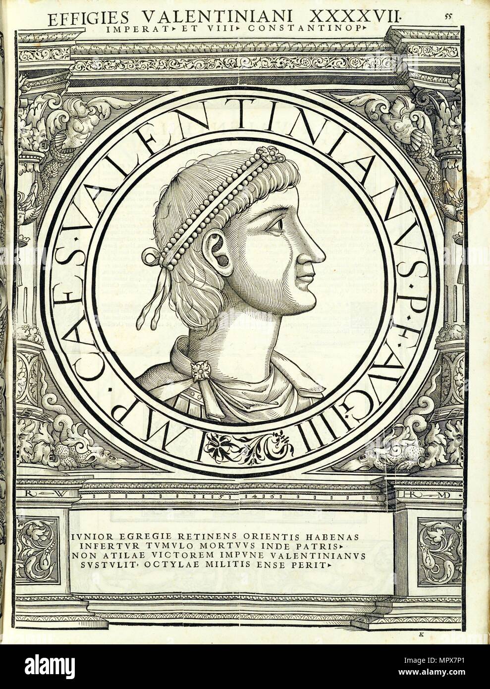 Valentinianus III (419 - 455 D.C.), 1559. Foto Stock