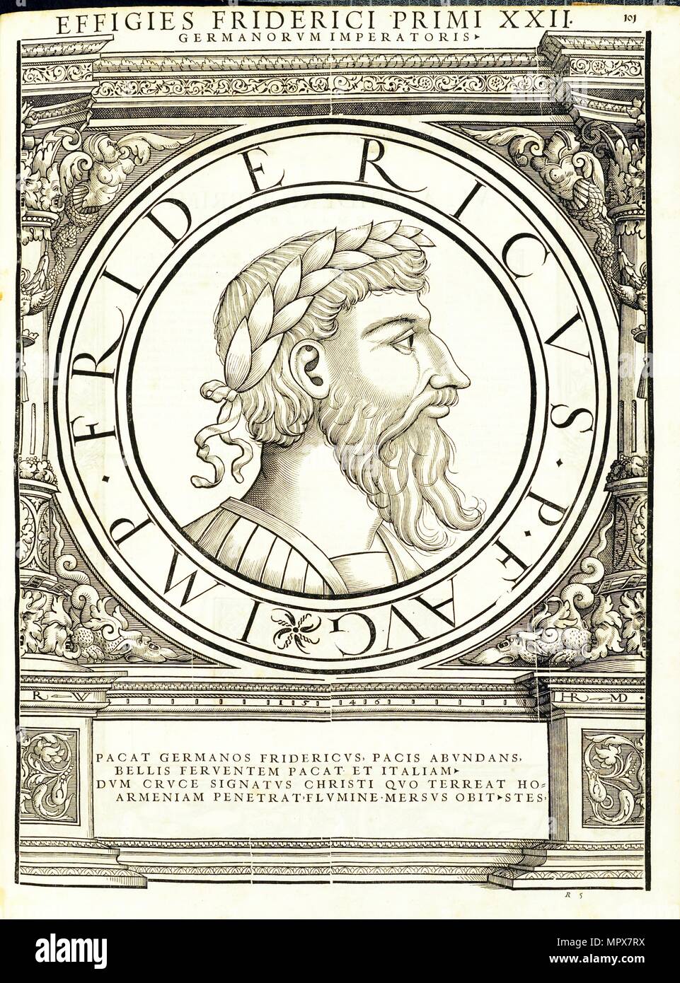 Fridericus I (1122 - 1190), 1559. Foto Stock
