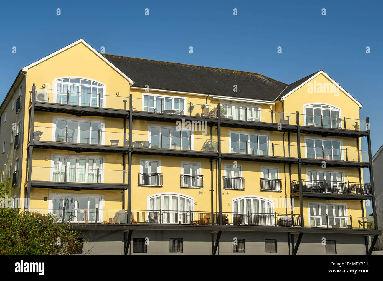 Appartamenti moderni in Penarth Marina vicino alla città di Cardiff Foto Stock
