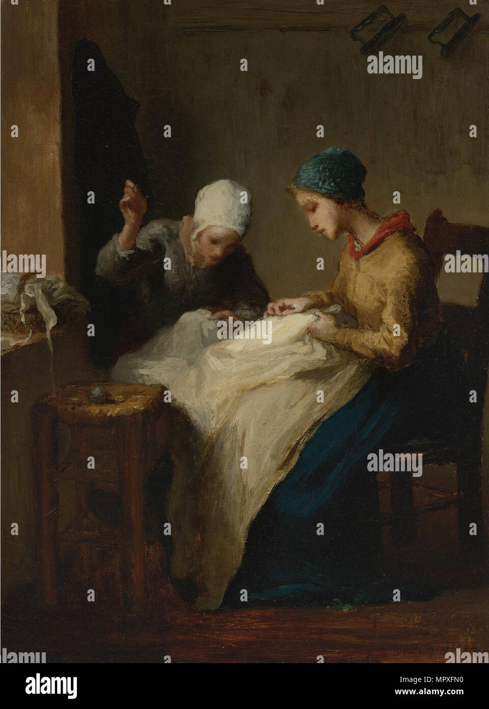 Il giovane Seamstresses, 1848-1849. Foto Stock