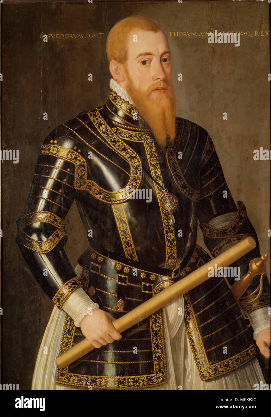 Ritratto di Re Eric XIV di Svezia (1533-1577). Foto Stock