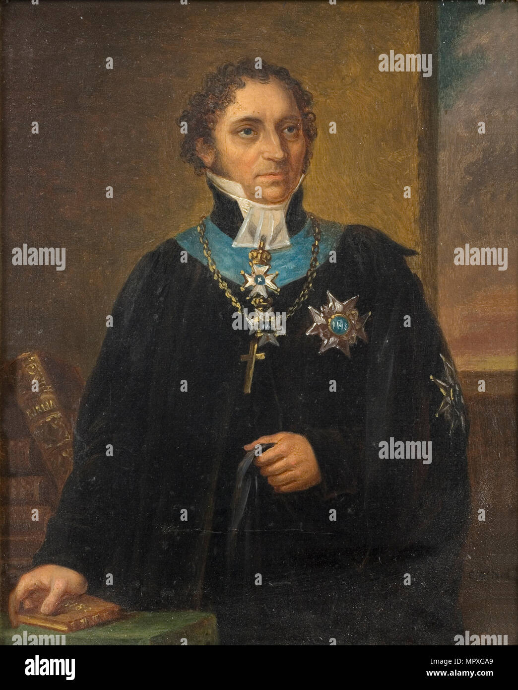 Ritratto di Johan Olof Wallin (1779-1839). Foto Stock