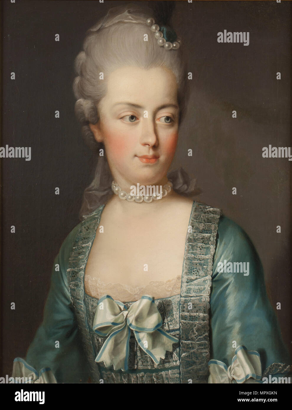 Ritratto di l'arciduchessa Maria Antonietta dell'Austria (1755-1793), Regina del francese. Foto Stock