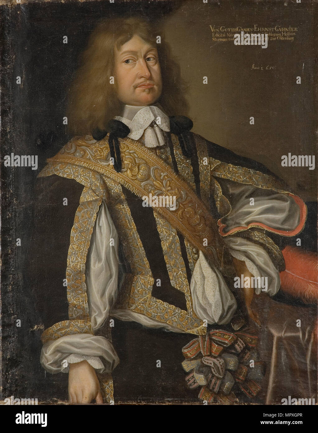 Ritratto di Ernest Günther (1609-1689), duca di Schleswig-Holstein-Sonderburg-Augustenburg, 1650. Foto Stock