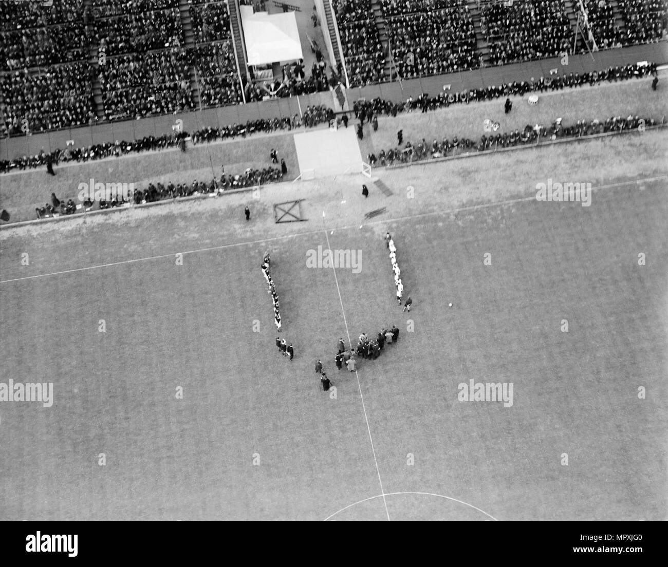 FA Cup finale, lo Stadio di Wembley, Londra, 1928. Artista: Aerofilms. Foto Stock