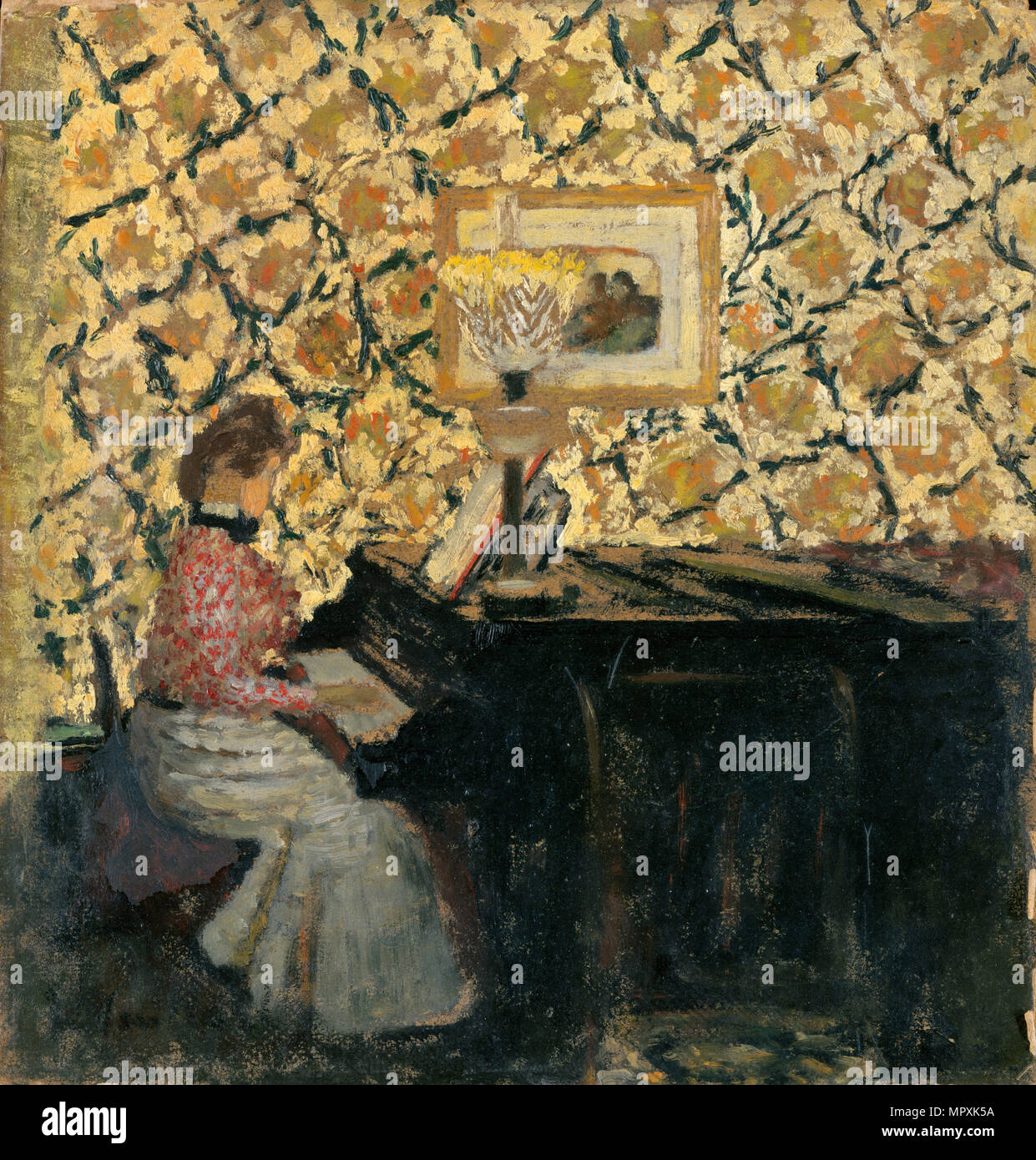 Misia al pianoforte, 1895-1896. Foto Stock