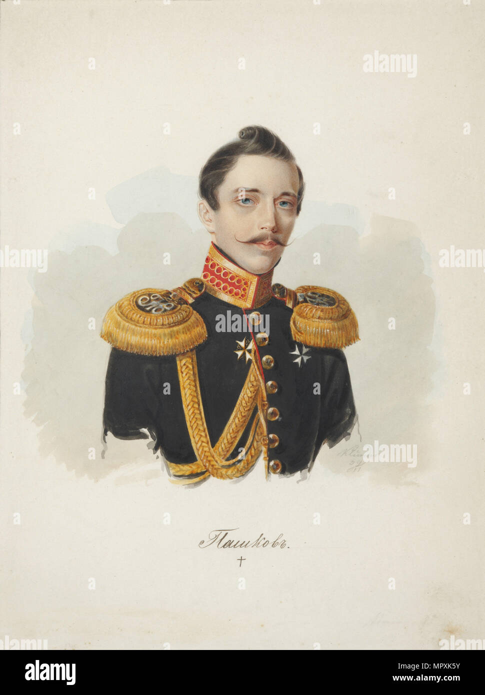 Mikhail Vasilyevich Pashkov (1802-1863), 1839. Foto Stock