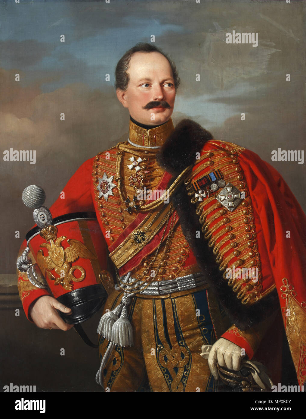 General Nikolai Fyodorovich Plautin (1794-1866), 1840s. Foto Stock