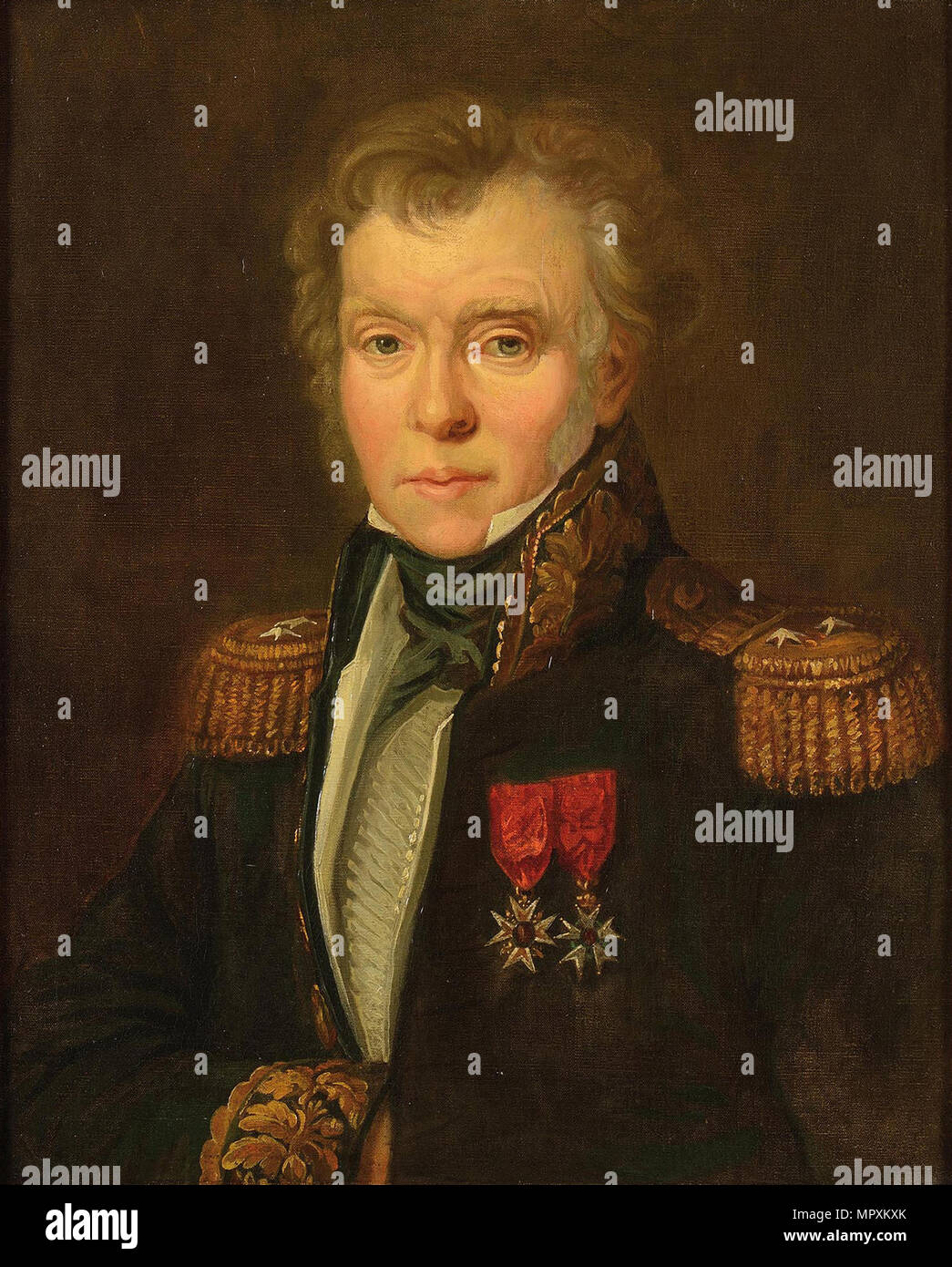 Barone generale Ythier Sylvain Pryvé (1762-1831), ca 1820. Foto Stock