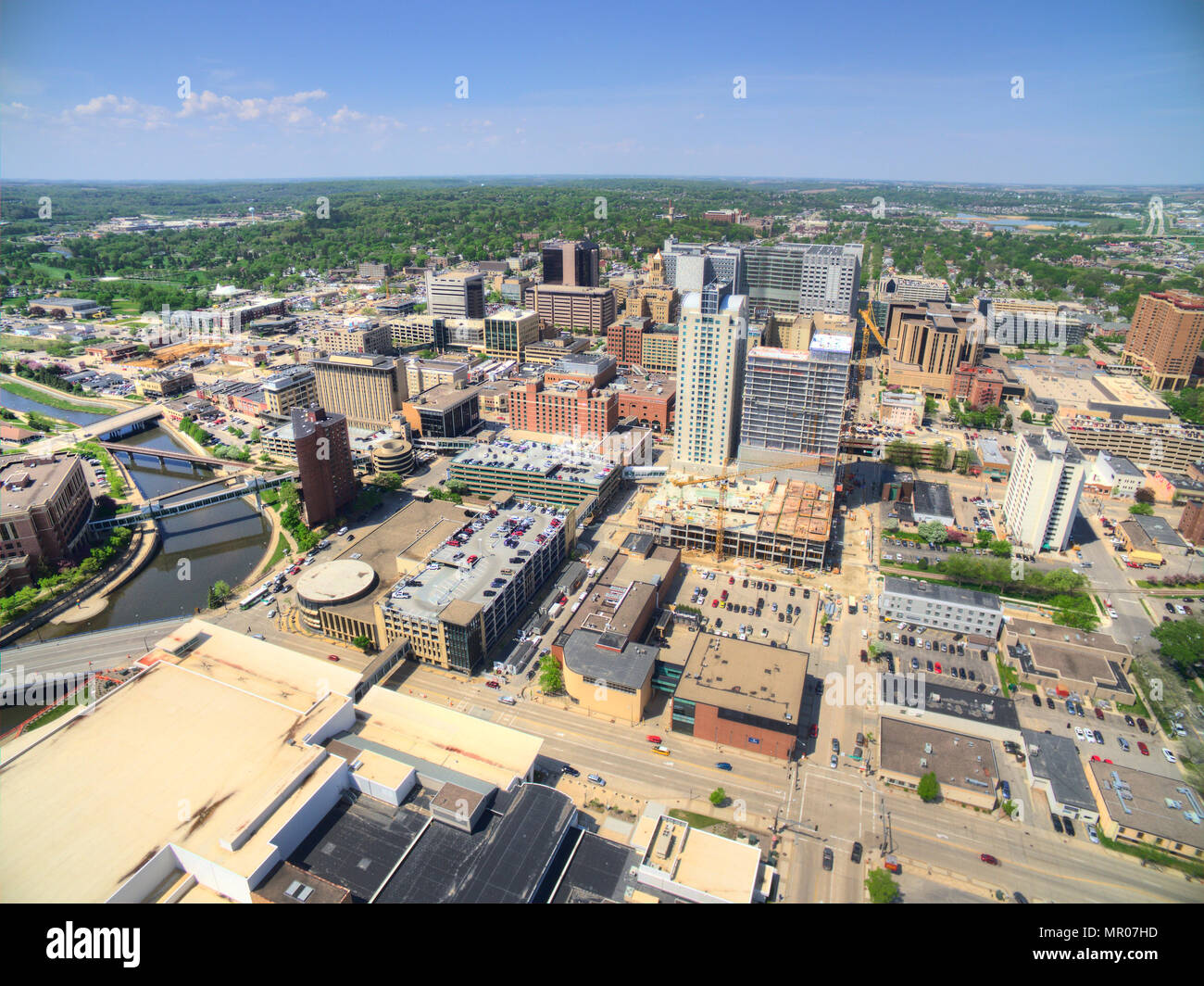 Rochester è una città importante nel sud est del Minnesota centrata intorno a cura della salute Foto Stock