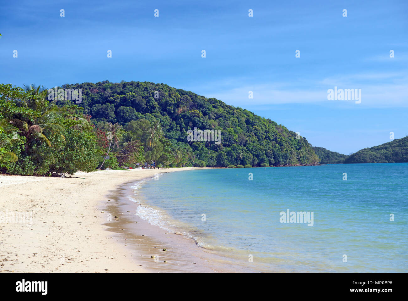 Panwa Beach Chalong Bay Phuket Thailandia Foto Stock