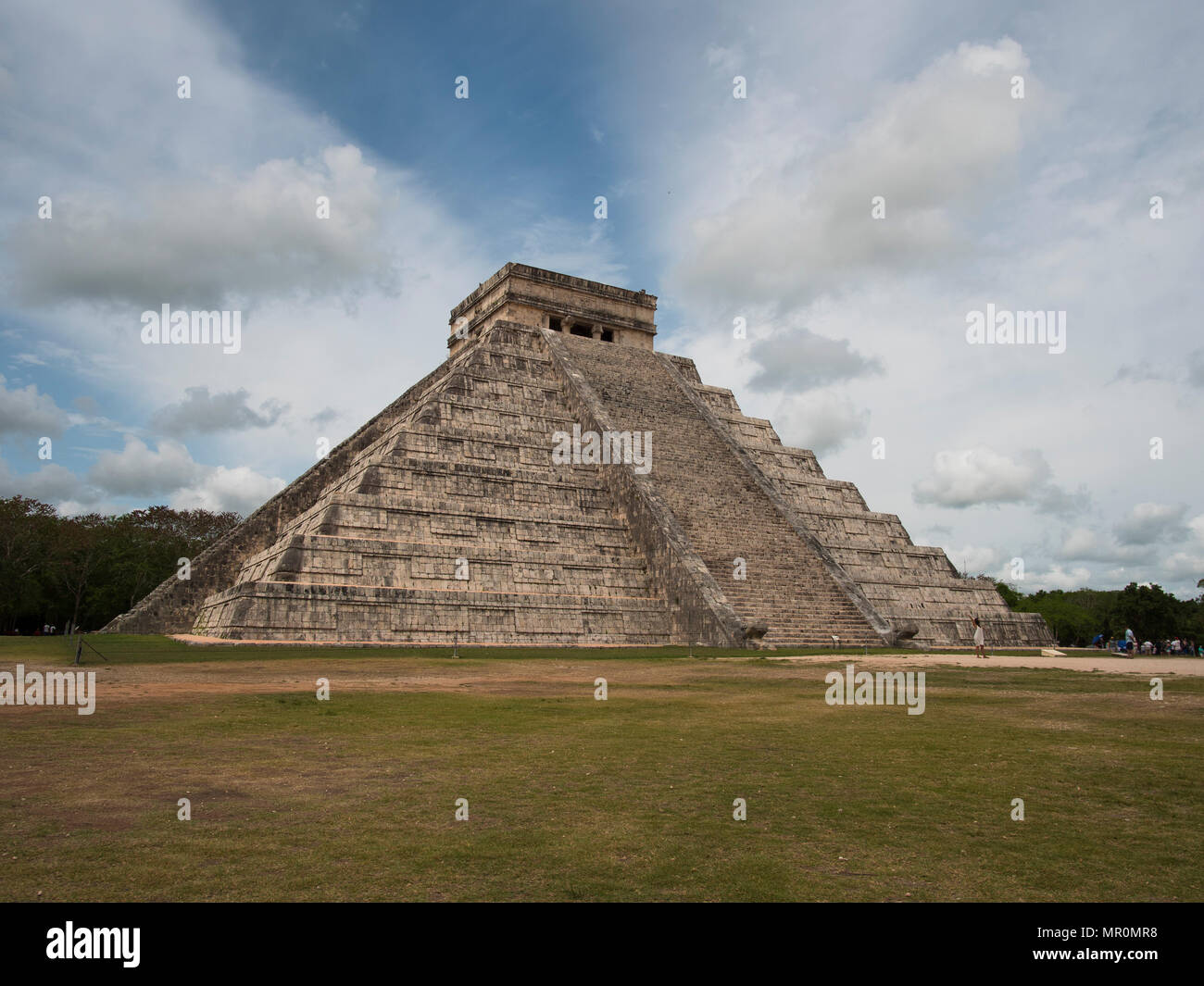 Piramide di Kukulkan, a Chichen Itza, Yucatan, Messico Foto Stock