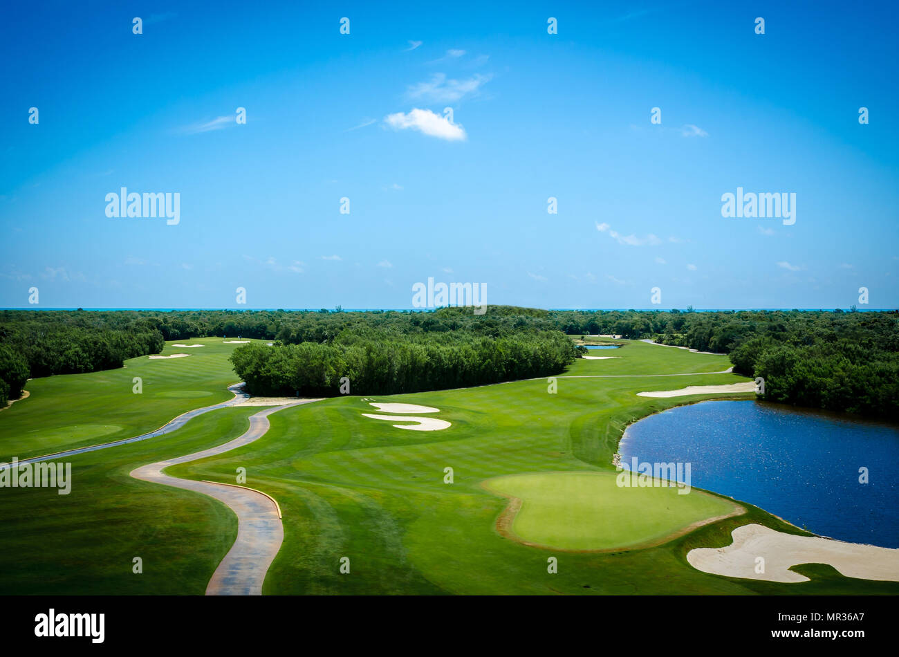 Golf club servizi di un resort di lusso nella regione dei Caraibi Foto Stock