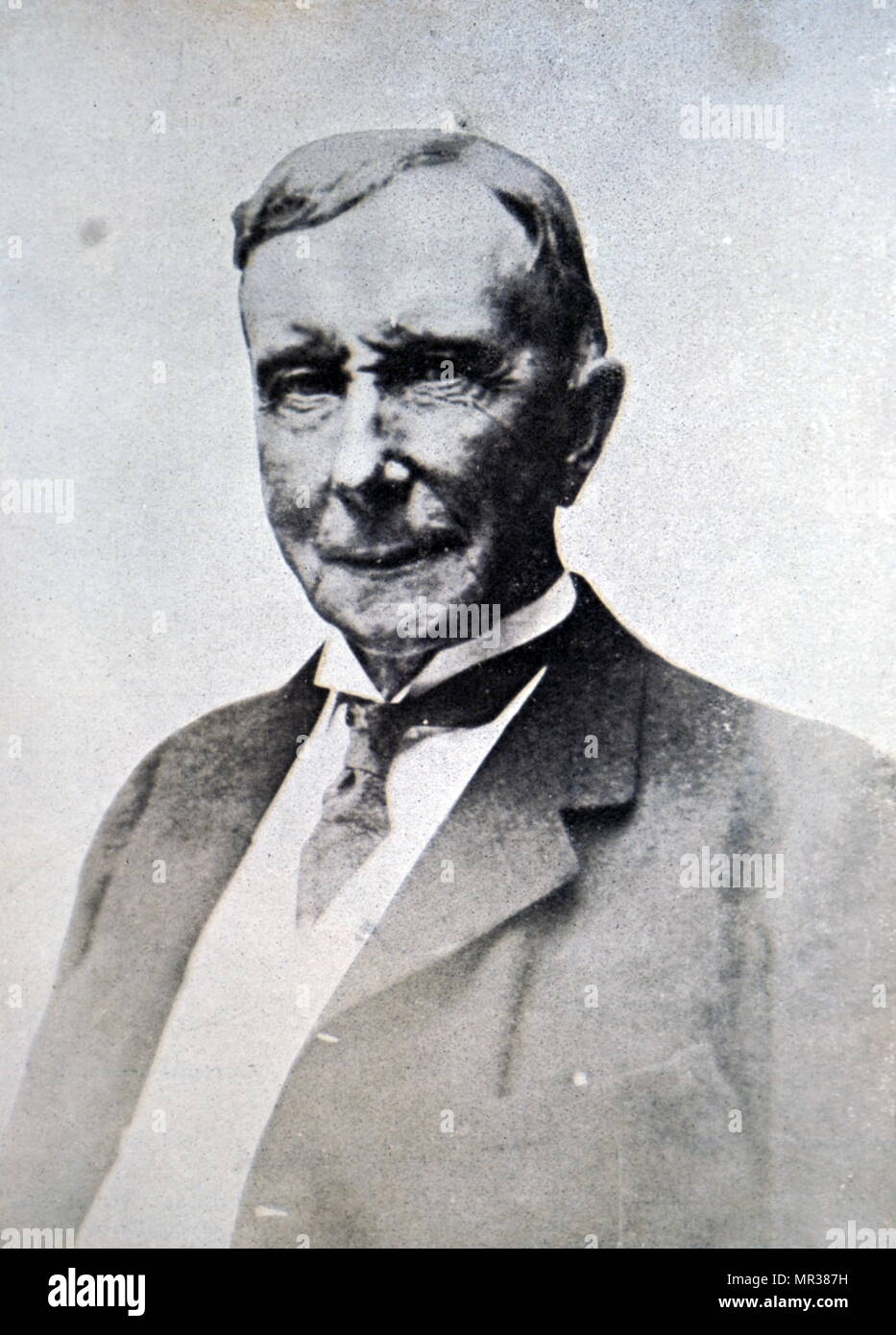 Fotografia di John D. Rockefeller (1839-1937) un americano industria petrolifera business magnate e filantropo. In data xx secolo Foto Stock