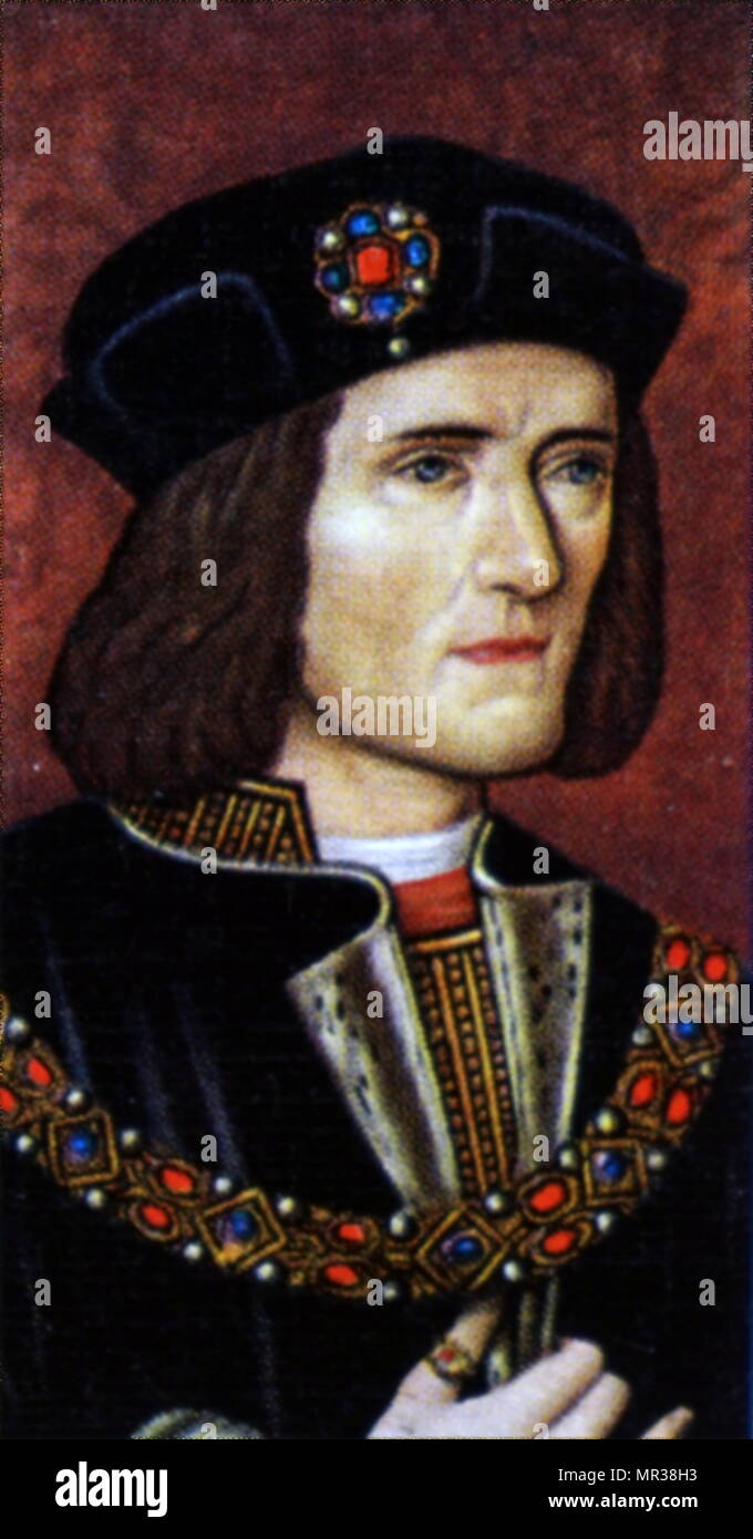 Ritratto del re Richard III (1452-1485), Re di Inghilterra e l'ultimo re della casa di York e l'ultimo della dinastia Plantagenet. In data xx secolo Foto Stock