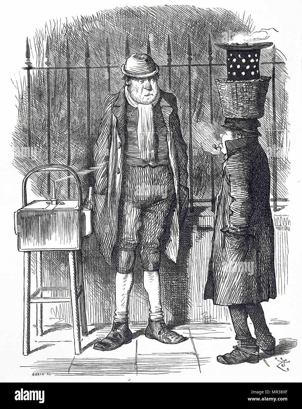 John Tenniel cartoon evidenziando l'abuso della responsabilità limitata sistema. Illustrato da John Tenniel (1820-1914) un illustratore inglese, UMORISTA GRAFICO E fumettista politico. Datata del XIX secolo Foto Stock