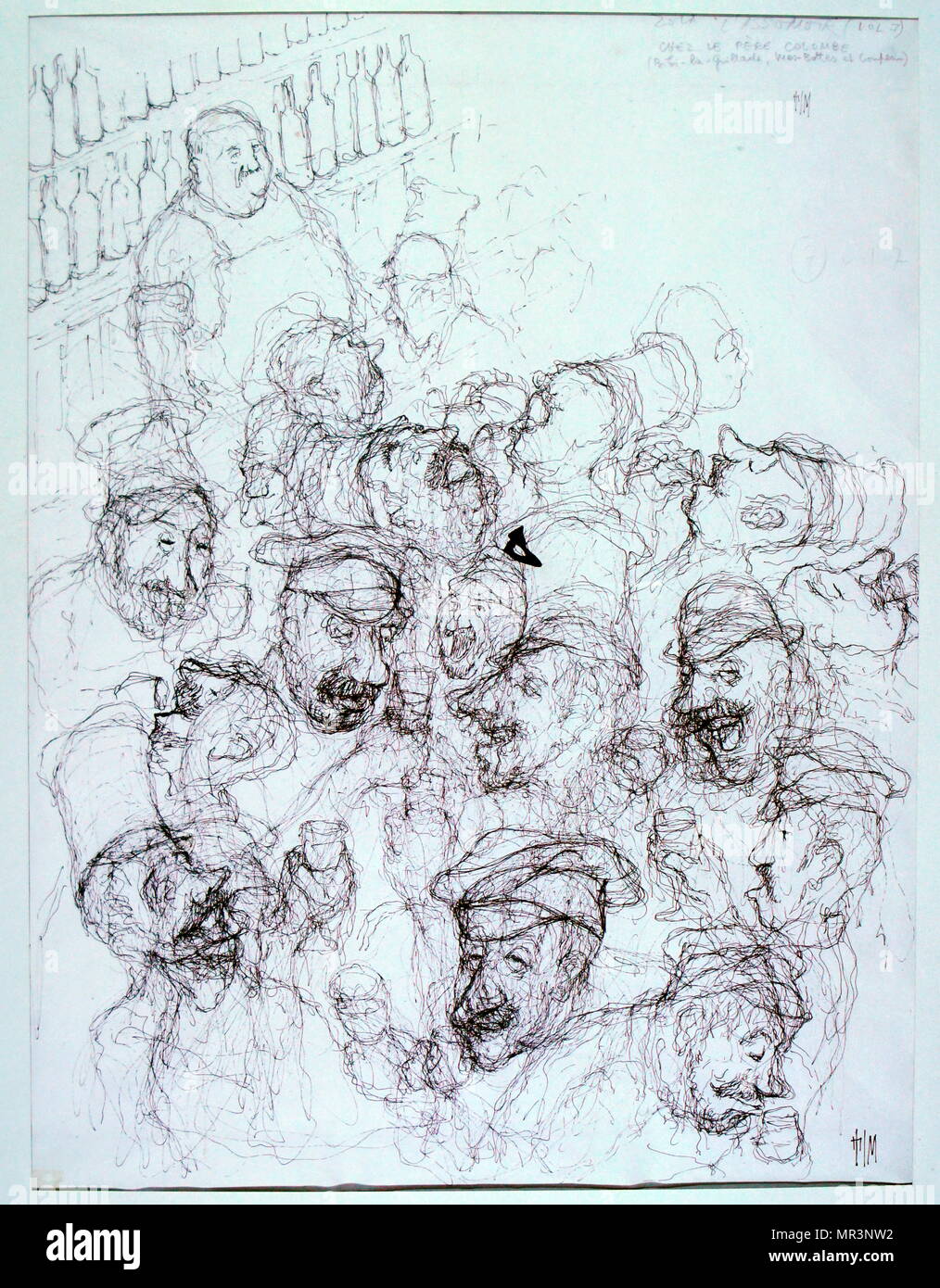 Illustrazione originale per l'assommoir (1877), è il settimo romanzo in Émile Zola i venti-serie volume Les Rougon-Macquart. Di solito considerato uno di Zola's capolavori, il romanzo uno studio di alcolismo e di povertà nei quartieri popolari di Parigi, è stato un enorme successo commerciale e hanno contribuito a stabilire Zola's fama e reputazione in tutta la Francia e il mondo Foto Stock